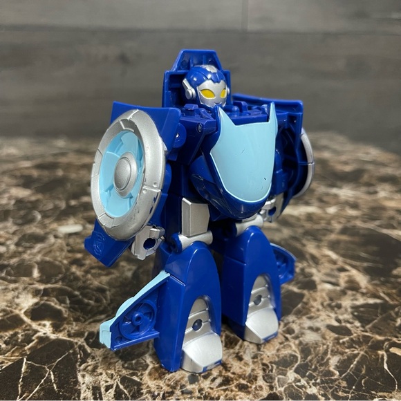 Playskool Transformers Rescue Bots Academy Whirl The Flight-Bot Blue Jet Plane - Picture 4 of 11